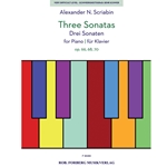 Scriabin Three Sonatas for Piano Opus 66, 68, 70