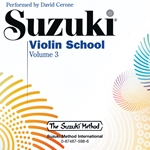 Suzuki Violin School, Volume 3 CD