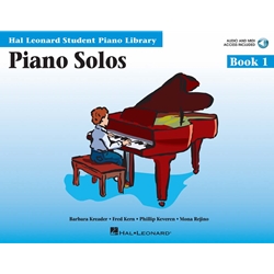 Piano Solos Book 1 - Book with Online Audio and MIDI Access - Hal Leonard Student Piano Library