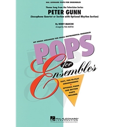Peter Gunn - Sax Quartet or Ensemble (opt. rhythm section) Score & Parts