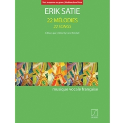 Satie 22 Songs for Medium/Low Voice and Piano