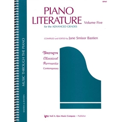 Bastien Piano Literature Volume 5 Book Piano Solos