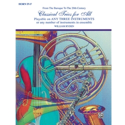 Classical Trios for All [Horn in F] Book