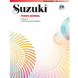 Suzuki Piano School New International Edition Piano Book and CD, Volume 6 [Piano] Book & CD