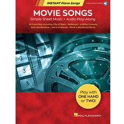 Movie Songs - Instant Piano Songs - Simple Sheet Music + Audio Play-Along