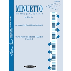 Minuetto from String Quartet, Opus 1, No. 1 [Piano] Sheet