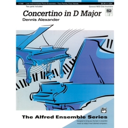 Alexander Concertino in D Major Two Pianos Four Hands Sheet