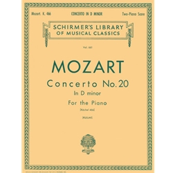 Concerto No. 20 in D Minor, K.466 - Schirmer Library of Classics Volume 661 National Federation of Music Clubs 2024-2028 Piano Duets