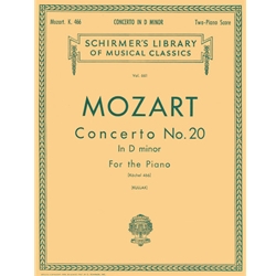 Concerto No. 20 in D Minor, K.466 - Schirmer Library of Classics Volume 661 National Federation of Music Clubs 2014-2016 Piano Duets