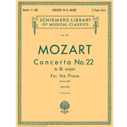 Mozart Piano Concerto No 22 in E-flat Major K482 Two Pianos Four Hands Sheet