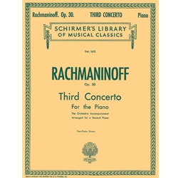 Rachmaninoff Piano Concerto No 3 in D Minor Two Pianos Four Hands Sheet