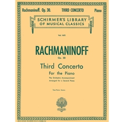 Rachmaninoff Piano Concerto No 3 in D Minor Two Pianos Four Hands Sheet