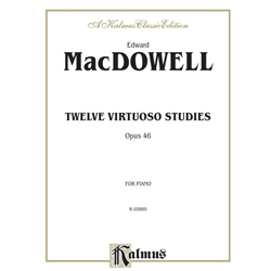 Twelve Virtuoso Studies, Opus 46 [Piano] Book