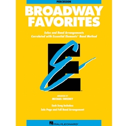 Essential Elements Broadway Favorites - Percussion Supplement