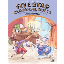 Alexander Five Star Classical Duets One Piano Four Hands Book