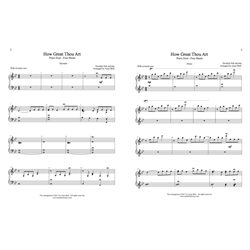 Britt How Great Thou Art One Piano Four Hands Sheet 1P4H