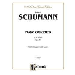 Piano Concerto in A Minor, Opus 54 [Piano] Book