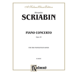 Piano Concerto, Opus 20 [Piano] Book