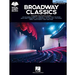 Broadway Classics Men's Edition Vocal Sheet Music /Piano and Guitar