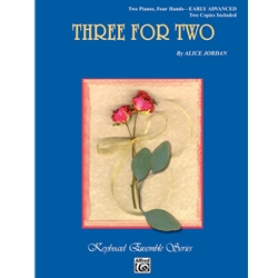 Jordan Three For Two Two Pianos Four Hands Folio