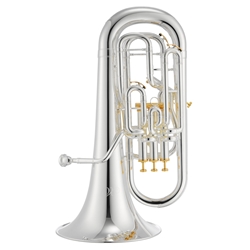 Jupiter XO 1270S Pro Euphonium 4 Valve Compensating Silver Plated .590 bore 4th valve .630-.660 12.2" Bell
