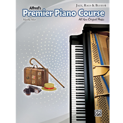 Alfred's Premier Piano Course -- Jazz, Rags & Blues, Book 6