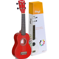 Stagg Soprano Ukulele Red