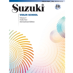 Suzuki Violin School, Volume 8 W/CD International Edition