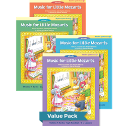 Music for Little Mozarts Rhythm Speller Books 1-4 Value Pack
