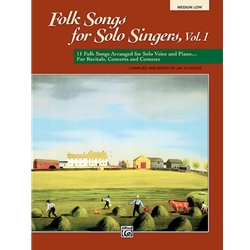 Folk Songs for Solo Singers Volume 1 Book Medium Low Voice
