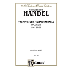 28 Italian Cantatas with Instruments, Volume IV, Nos. 24-28 (Mostly for Soprano) Voice