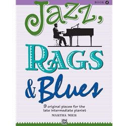 Jazz, Rags & Blues, Book 4 [Piano] Book & Online Audio