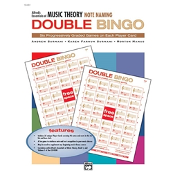 Essentials of Music Theory: Double Bingo Game -- Note Naming