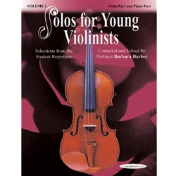 Solos for Young Violinists Violin Part and Piano Acc., Volume 1 [Violin] Book