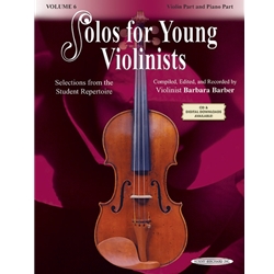 Solos for Young Violinists Violin Part and Piano Acc., Volume 6 [Violin] Book