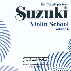 Suzuki Violin School, Volume 6 [Violin] CD