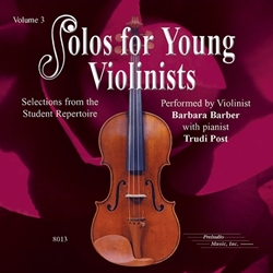 Solos for Young Violinists CD, Volume 3 [Violin] CD