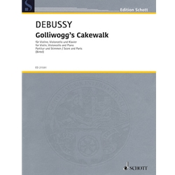 Golliwogg's Cakewalk - from Children's Corner Violin, Cello, Piano Score & Parts