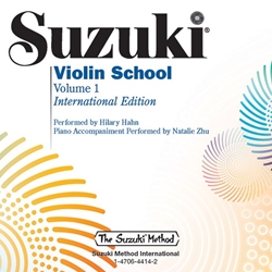 Suzuki Violin School, Volume 1 [Violin] CD